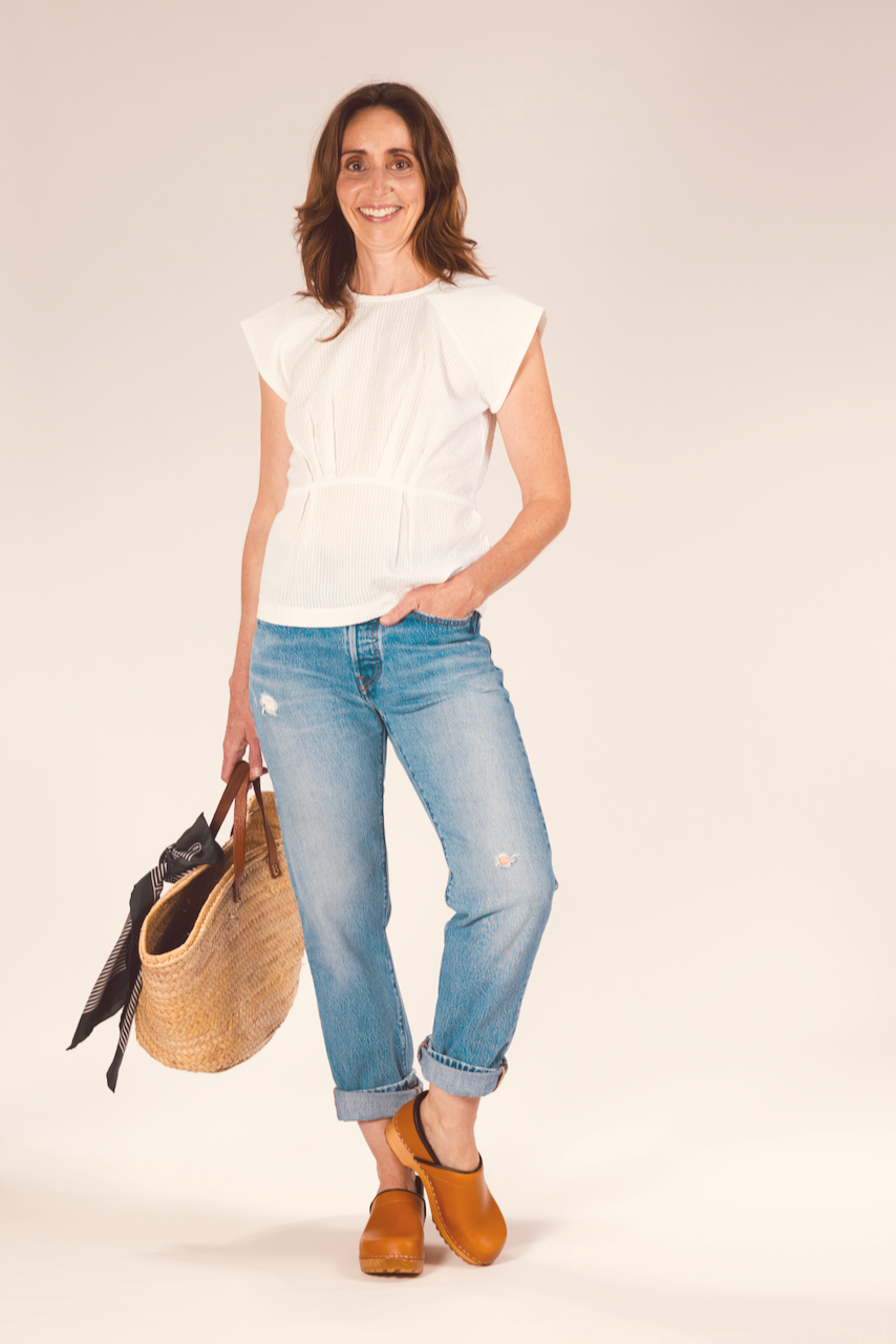 Seersucker Peplum Top — FlatWear